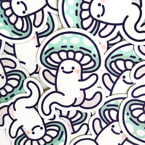 Shroomie Magnet - Cute Cartoon Fridge Magnet - Animal Illustration