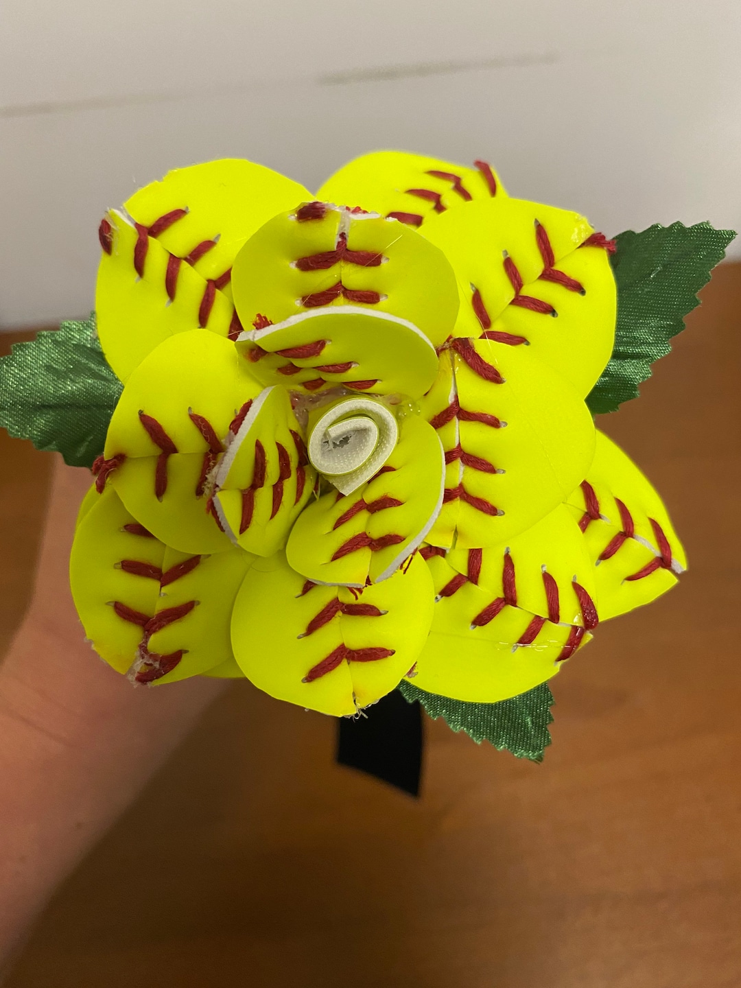 Single Stem Softball Rose Etsy