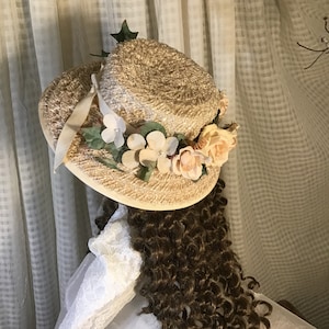 Doll Hat Petite Chapeaux Floral Straw Doll Hat Sydney Australia