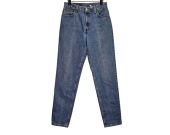Vintage Levis 550 High-Waisted Blue Jeans  Distressed Denim Straight Leg 28"