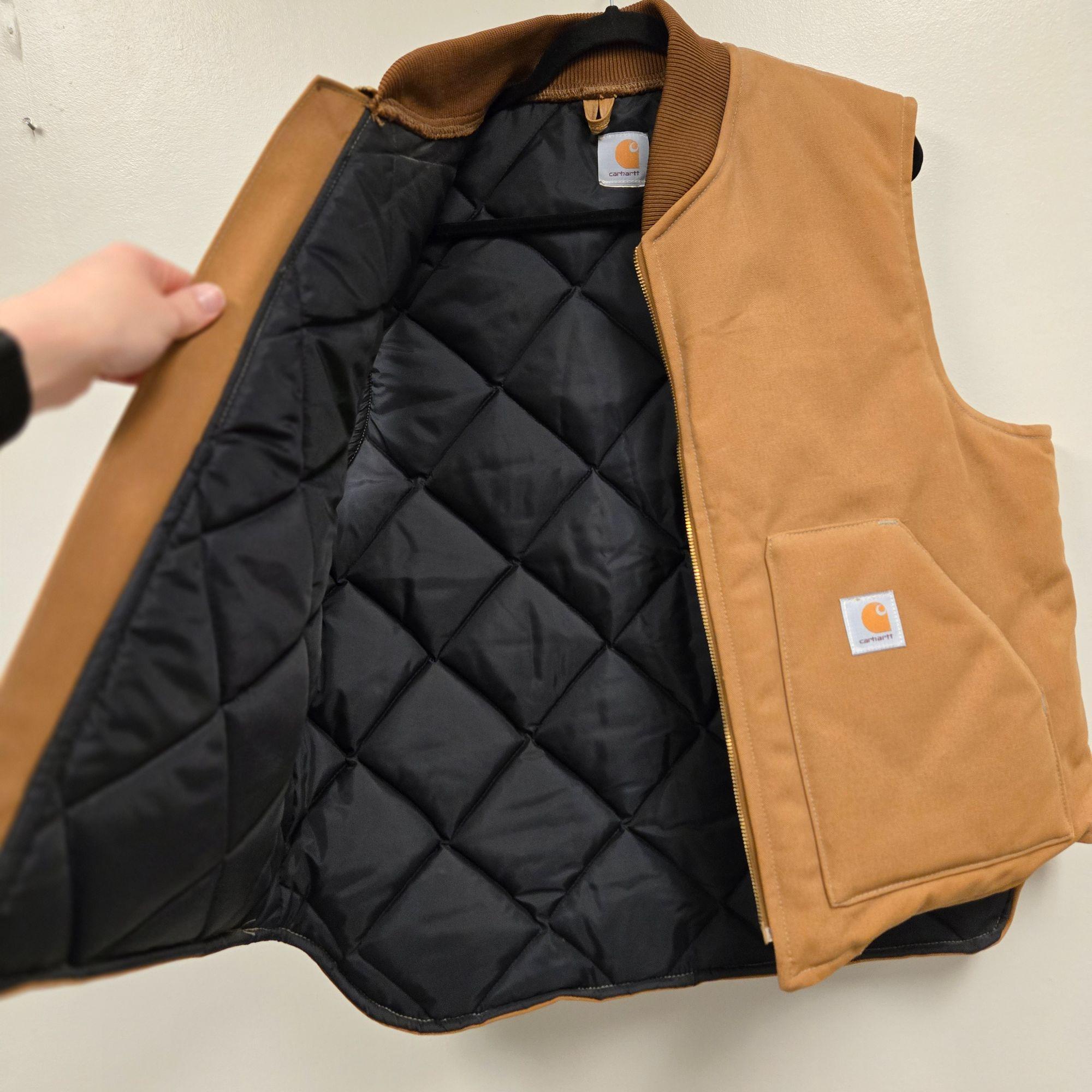WORK KING 90s DUCK VEST vintage Vintage 1990s Tough Duck Quilted Work Vest ⁄ Vintage Workwear
