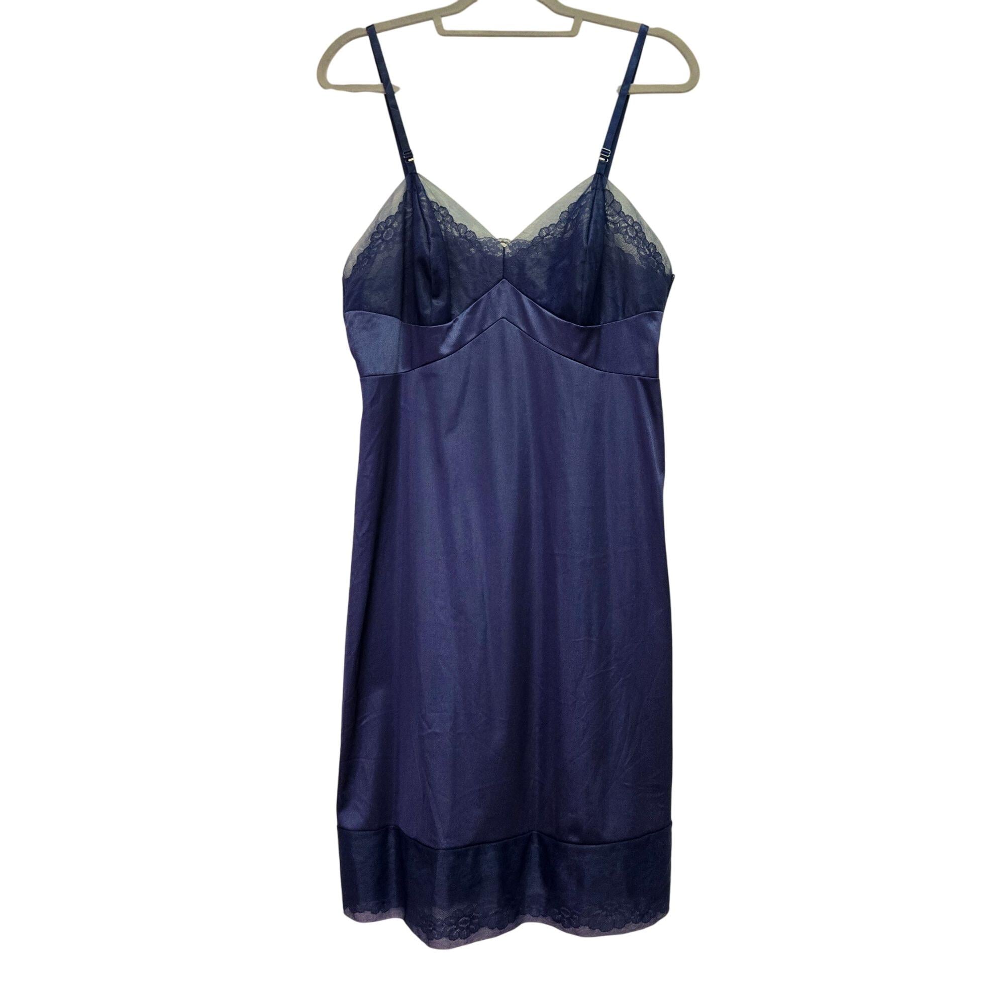 chinese dress ladies Long Silk Lace Slip Dress True Blue True Blue / L main image 0