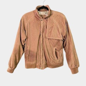 Chaqueta bomber de cuero vintage Marlboro Adventure Team de los años 90 para hombre, talla L, marrón, con defectos