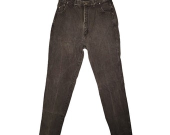 Vintage Wrangler Silverlake Women's 32 High Rise Western Bareback Jeans Faded Black