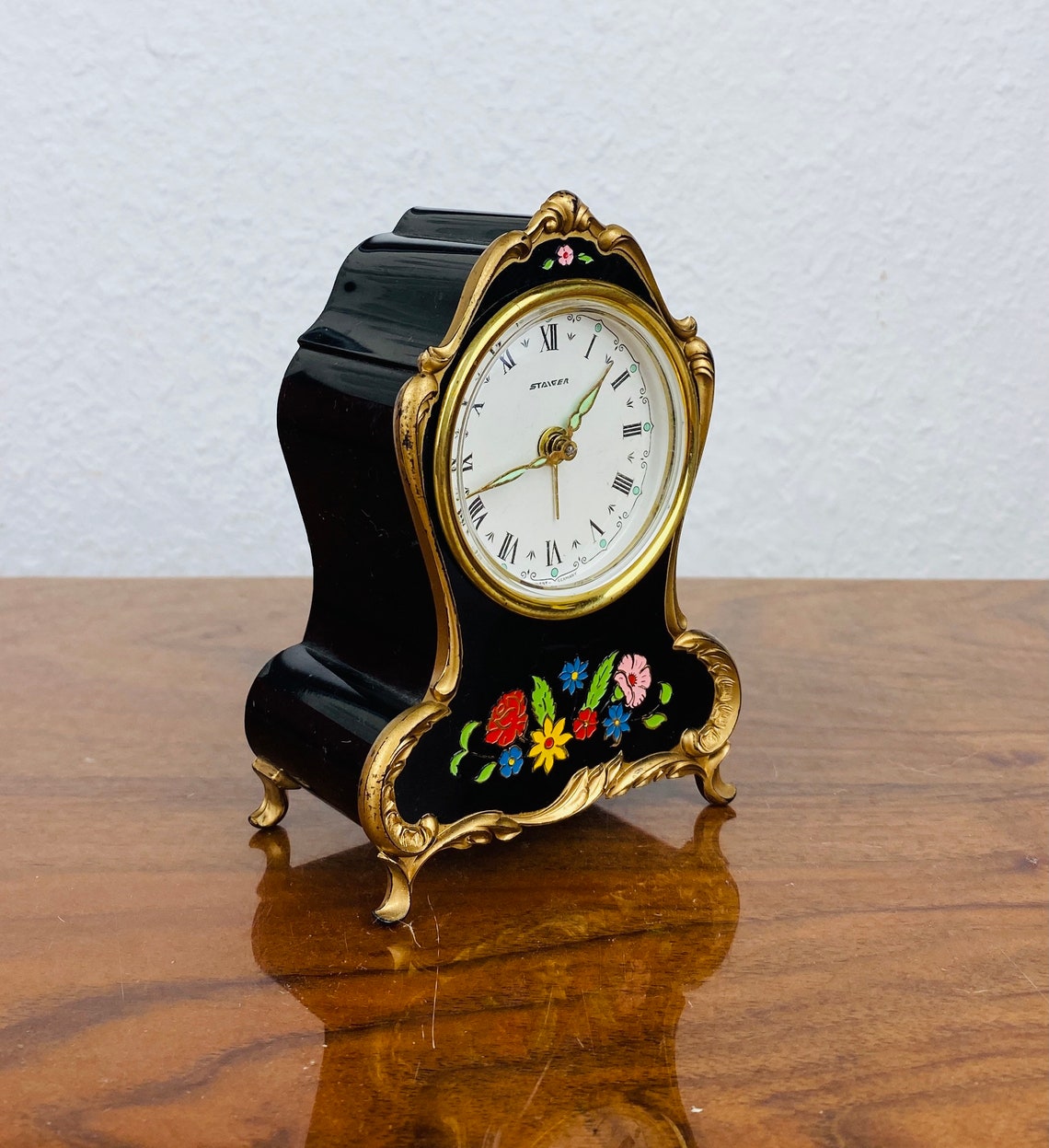 Very traditional STAIGER alarm clock table clock with Etsy