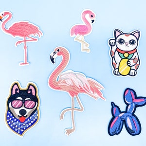Iron-on patches, appliqués, iron-on motifs made of fabric | Iron-on patches for repairing, embellishing, decorating, and DIY projects