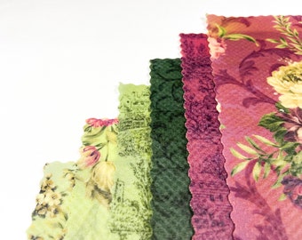 Floral Print Beeswax Patterned Storage Wraps - Robert Kaufman II | Zero Waste | Save the Earth | “Green” Food Storage