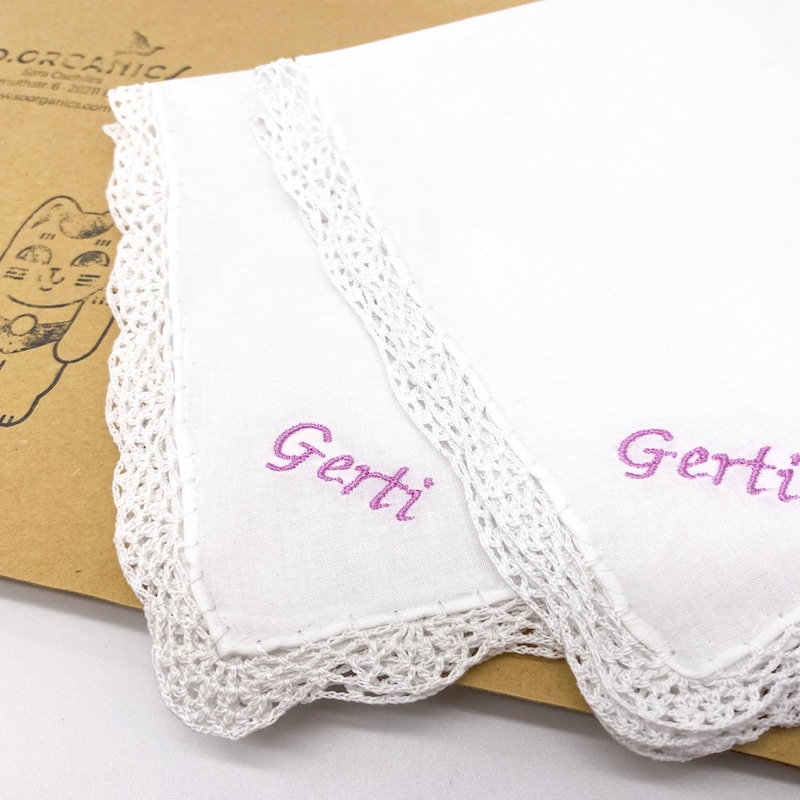Set Di 6 Fazzoletti In Cotone Morbido 34x34 Cm, Vintage Floreale, Riutilizzabili Per Matrimoni Ed Uso Quotidiano