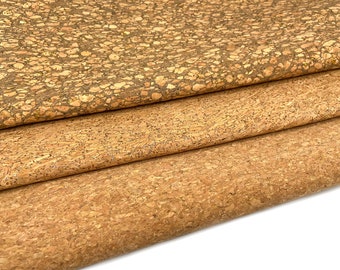 Natural Cork Fabric with Natural, Silver or Gold Glitter Finish | DIY Handicraft Materials | A4 & yard goods
