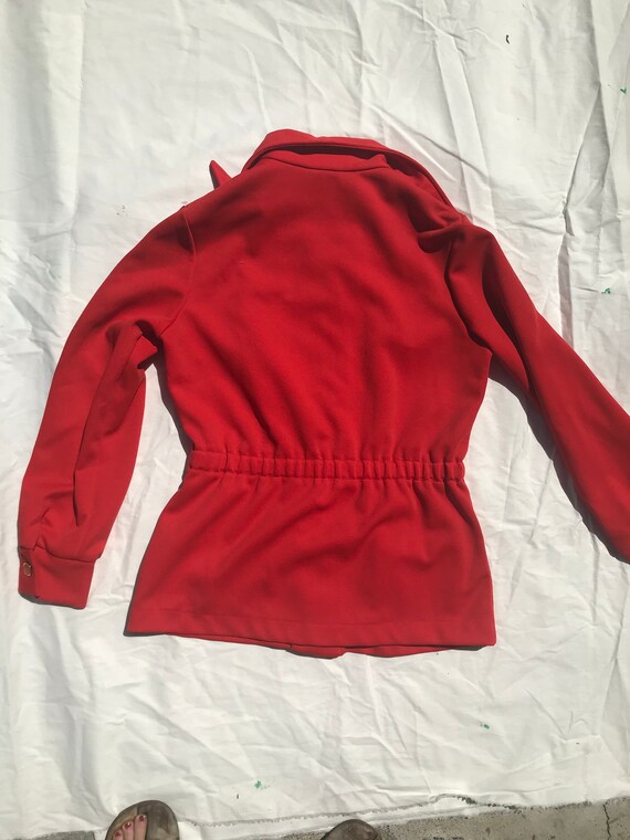 1970s Red Polyester Jacket - image 5