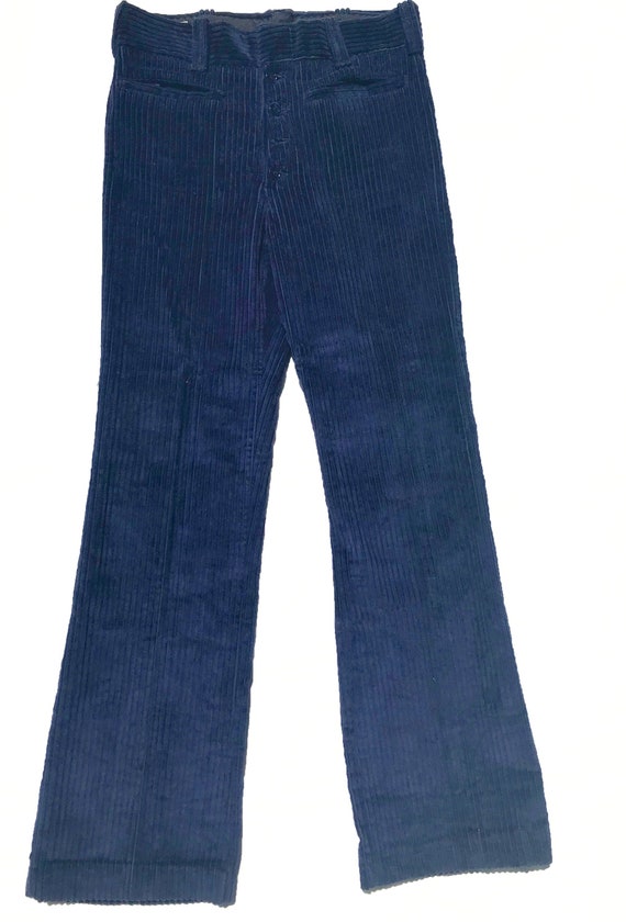 1970s Corduroy Navy Pants