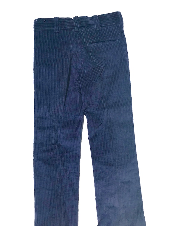 1970s Corduroy Navy Pants - image 2