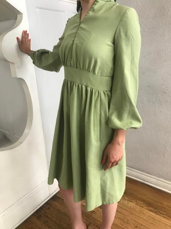 1950s Mint Green Dress - image 2