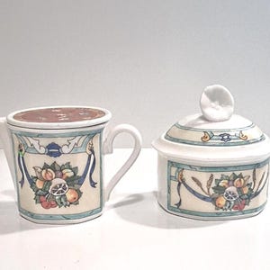 Vintage Castellina Villeroy & Boch Sugar Bowl And Lid