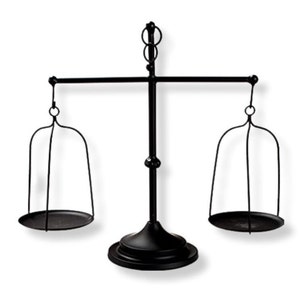 Black Scale Pillar Candle Holder Rustic Farmhouse Decor