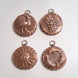 Vintage Birth Gramm Mini Copper Molds Swiss Switzerland SOLD SEPARATELY