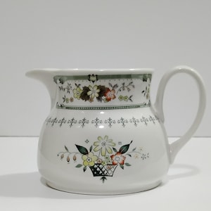 Vintage Royal Doulton Provencal Floral China Creamer Pitcher