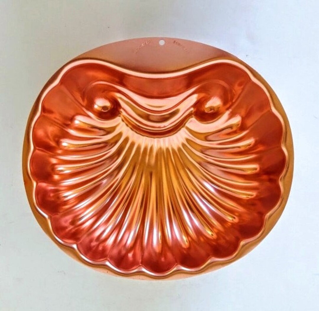 Vintage Wearever Copper Shell Jello Mold Wall Hanging Kitchen Etsy
