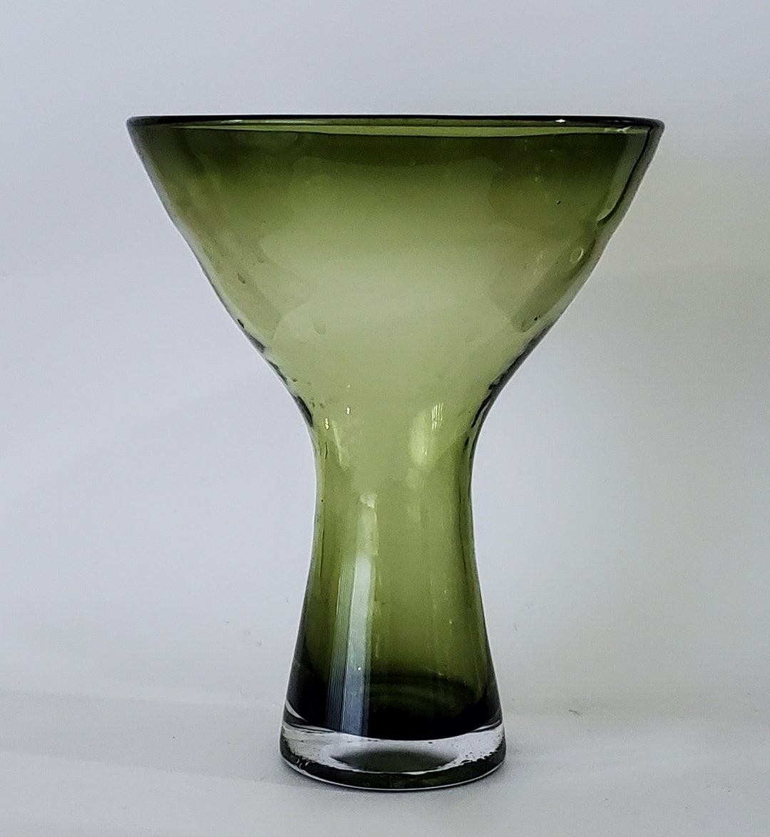 Large Rhythms Vase in Olive Green main image 1