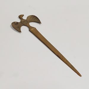 Vintage Brass Eagle Letter Mail Opener Marked India
