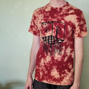 Bleach Tie Dye Screenprinted T-Shirt