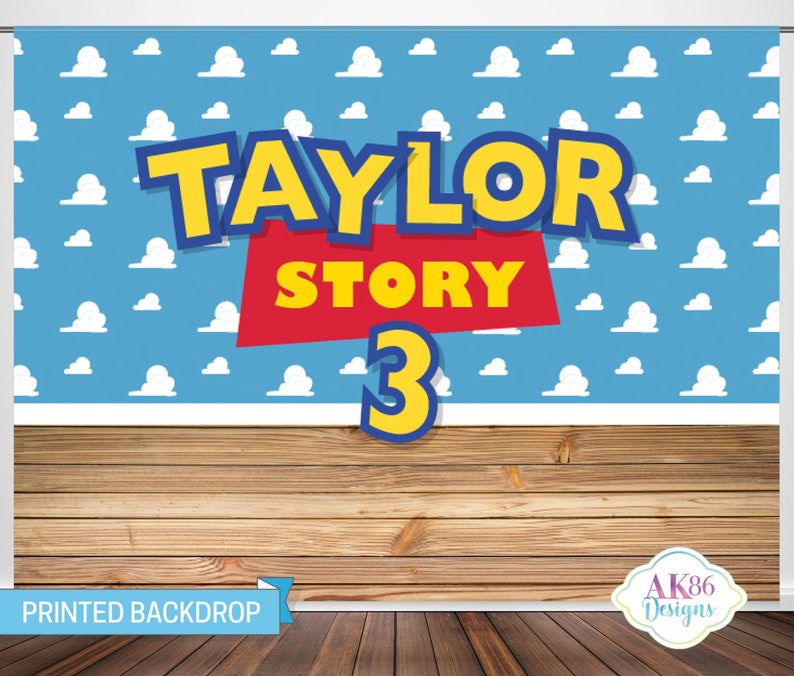 Toy Story Party Toy Story Birthday Toy Story Birthday Backdrop Toy Story Photo Prop Toy Story Backdrop