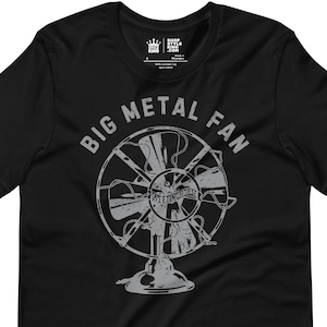 Camiseta Big Metal Fan: Camiseta engraçada com trocadilho de rocker