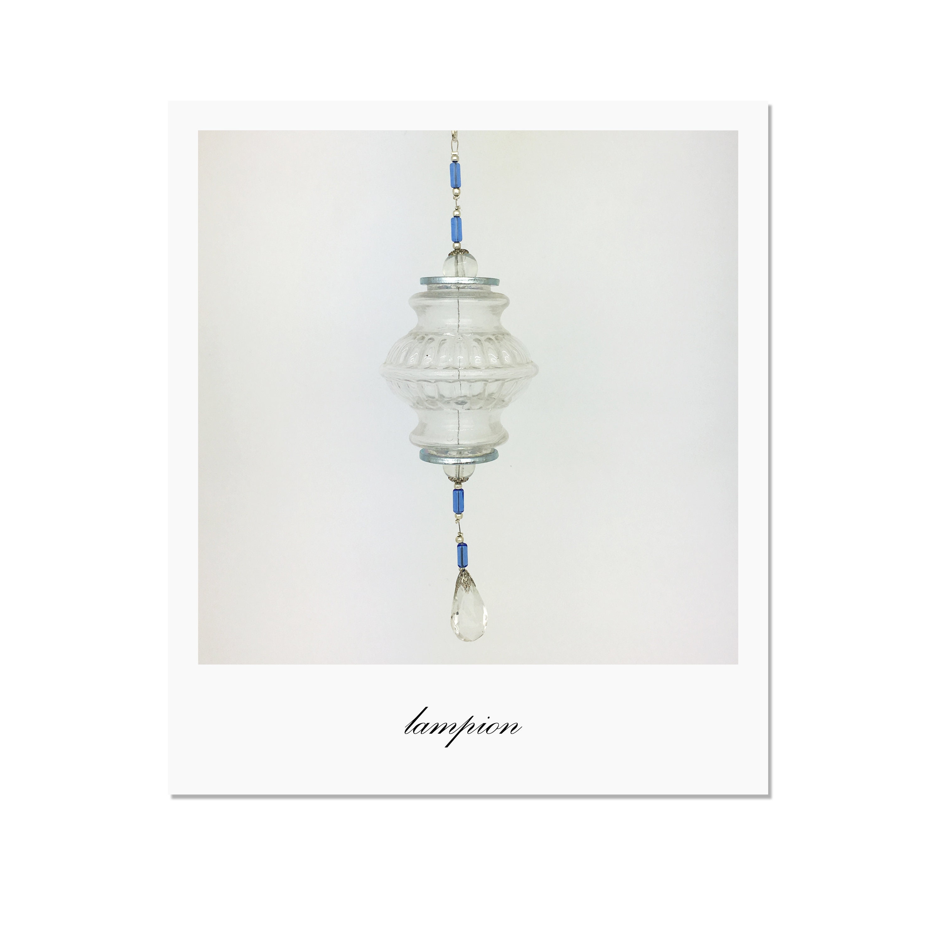 Lampion Décoration/Sun Catcher en Verre, Perles et Pampilles | Livraison Standard Mondial Relay