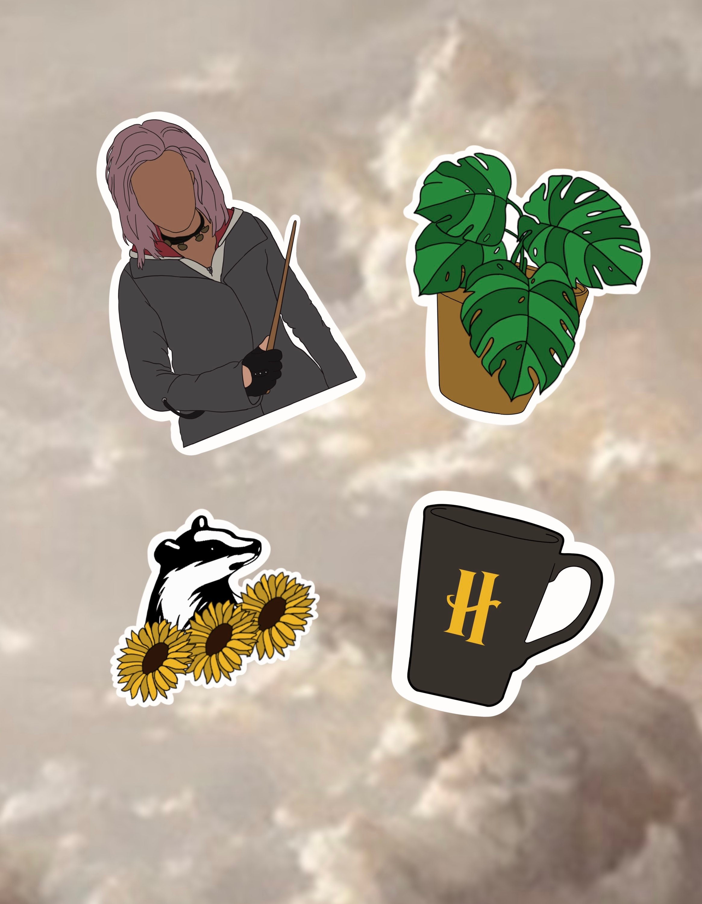 Harry Potter sticker pack Hufflepuff sticker packTonks Etsy