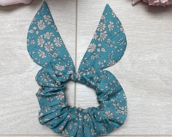 Large Liberty Scrunchie. Bow Scrunchie. Hair Scarf. Liberty London Fabric. Liberty Capel Tana Lawn. Liberty Hair Accessories. Hairband.
