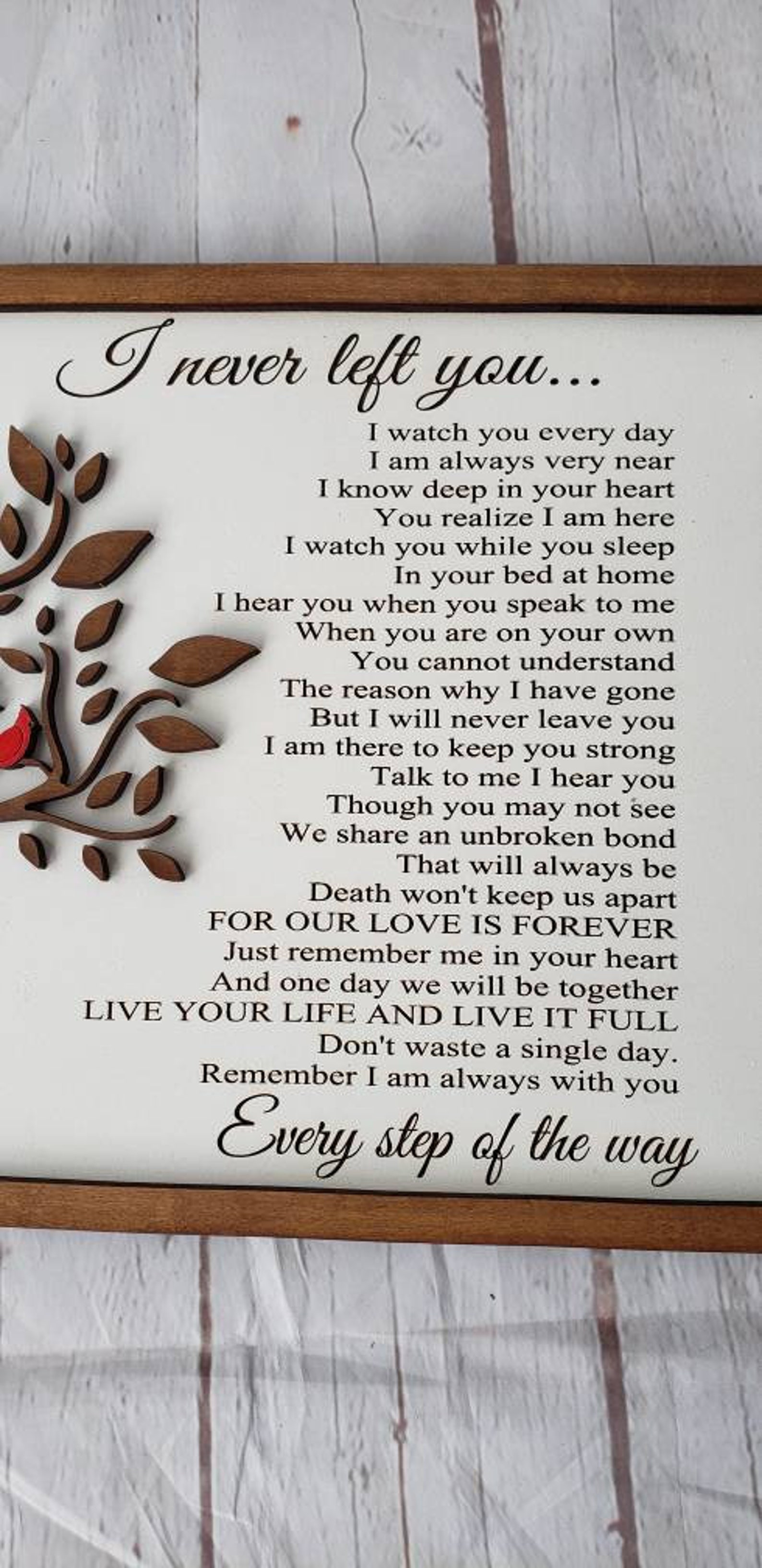 Memorial Wall Hanging Memorial Photo Frame Loss of Father Etsy