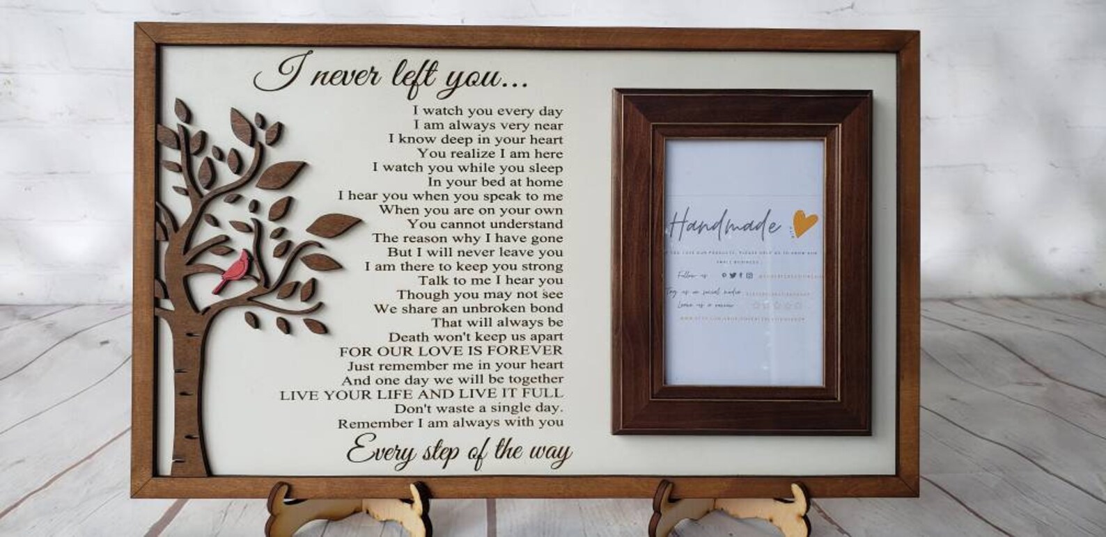 Memorial Wall Hanging Memorial Photo Frame Loss of Father Etsy