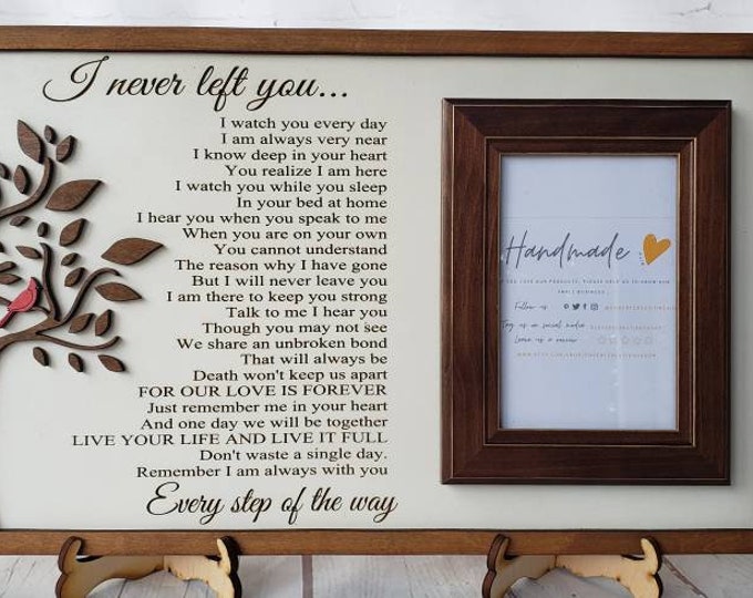 Memorial Wall Hanging, Memorial Photo Frame, Loss of Father, Loss of