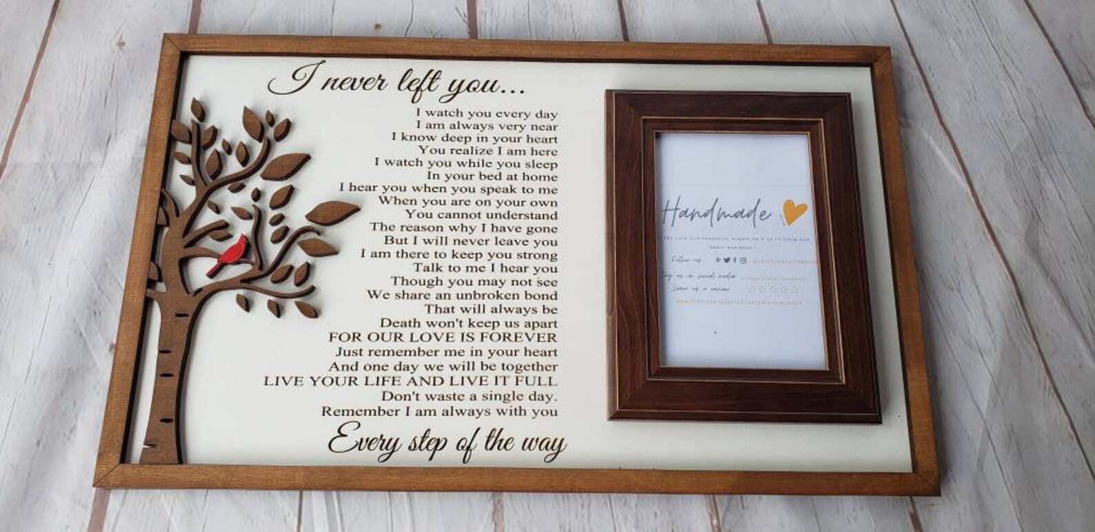 Memorial Wall Hanging Memorial Photo Frame Loss of Father Etsy