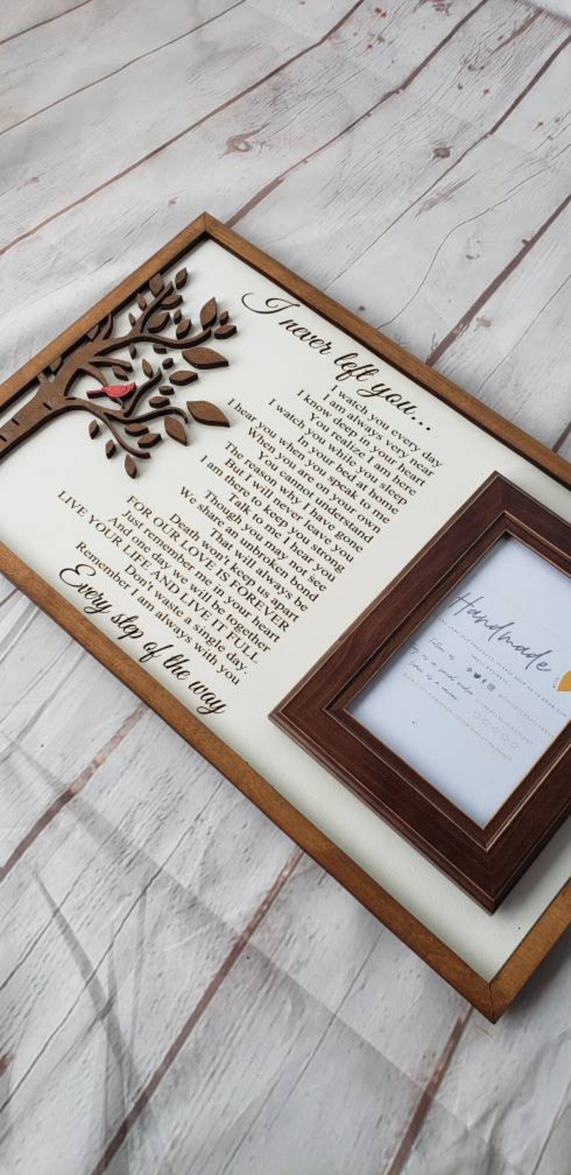 Memorial Wall Hanging Memorial Photo Frame Loss of Father Etsy