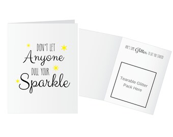 Glitter Bomb Card for Any Occasion Gift for Her Co-worker Gift Prank Glitter  Bomb Card 