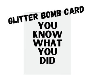 Surprise Glitter Bomb Card - Colorful Sparkles for a Fun and Unexpected Gift