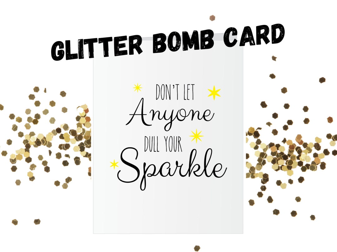 Glitter Bomb Card for Any Occasion Gift for Her Coworker Gift Prank