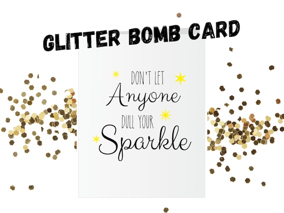 Just Because Glitter Bomb Card Prank
