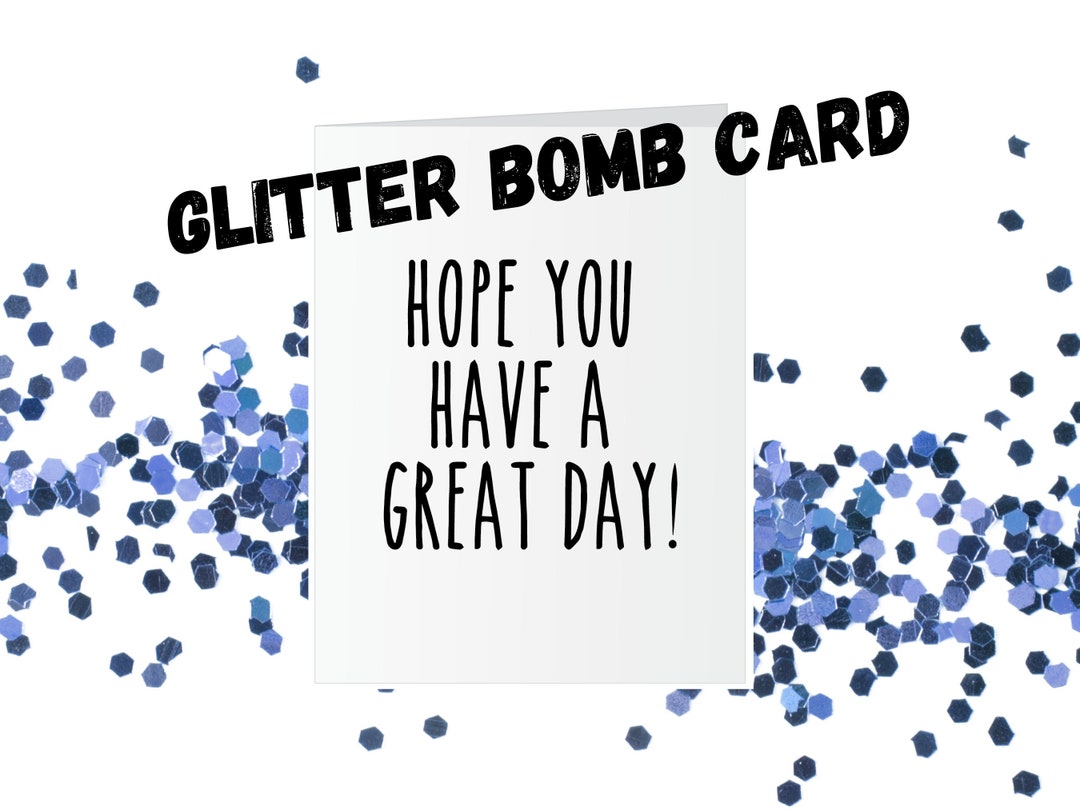 Prank Glitter Bomb Card Prank Greeting Card Gag Gift Personalized Gift