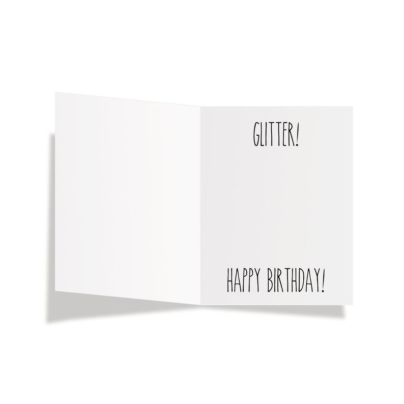 Prank Glitter Bomb Card Fun Birthday Card Funny Card Etsy