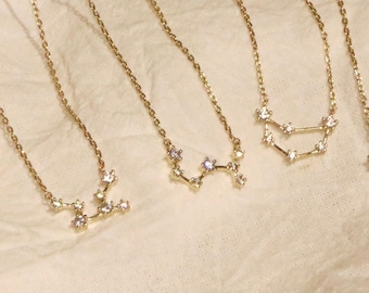 Aries Zodiac Choker Necklace, Constellation Jewelry, Birthday Gift for Her, Astrology Necklace, Christmas Gift