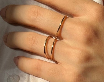 Gold rings • 14k gold filled rings • Plain gold rings • Simple gold rings • Dainty gold rings • Thin gold ring