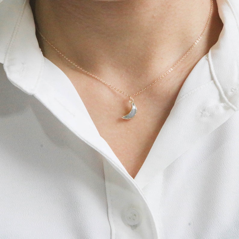 Mini Aquamarine Omega Necklace main image 1