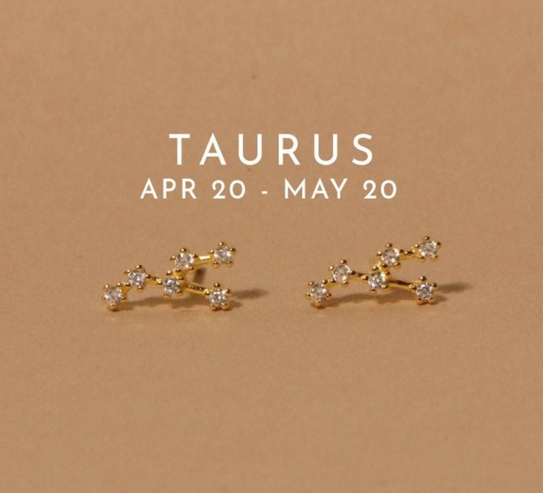 ピアス STONEHENgE Polaris 14K one-touch earrings Taurus • Taurus Earrings 1pair • Constellation Earrings