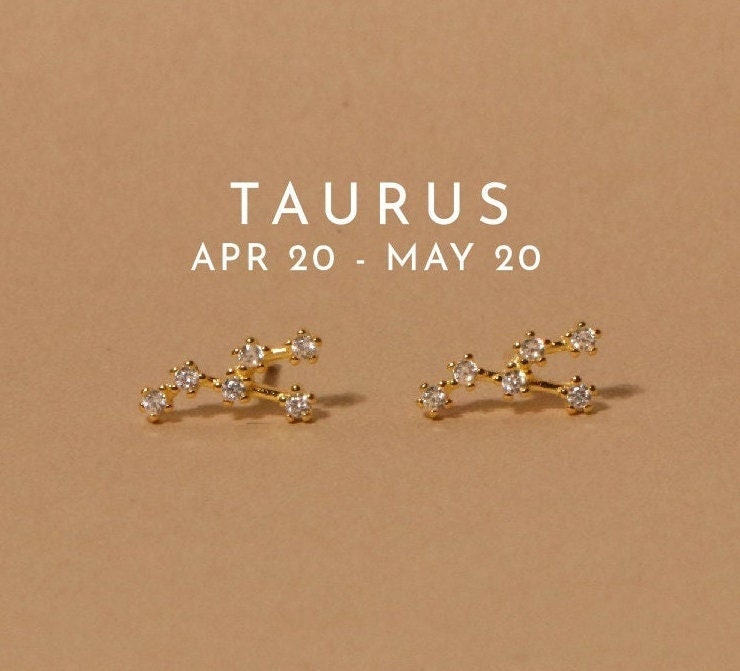 Taurus constellation earrings deals