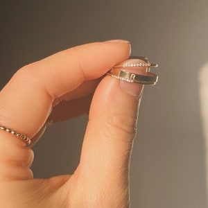 14k Gold Filled Initial Ring • Initial Ring Women • Personalized Ring ...