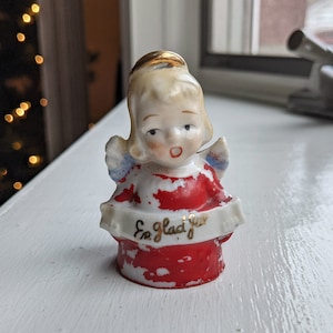 Vintage &#39;En Glad Jul&#39; Angel Bell: Swedish Christmas Decor