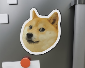 Doge Meme Magnet | Funny Internet Meme | Shiba Inu | Wow So Scare