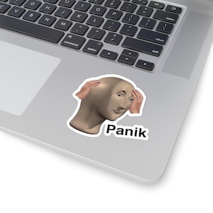 Panik Meme Decal Sticker image 10